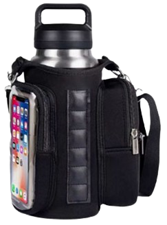 Magnetische Trinkflaschen-Tasche - Schwarz