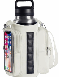 Magnetische Trinkflaschen-Tasche - Weiß